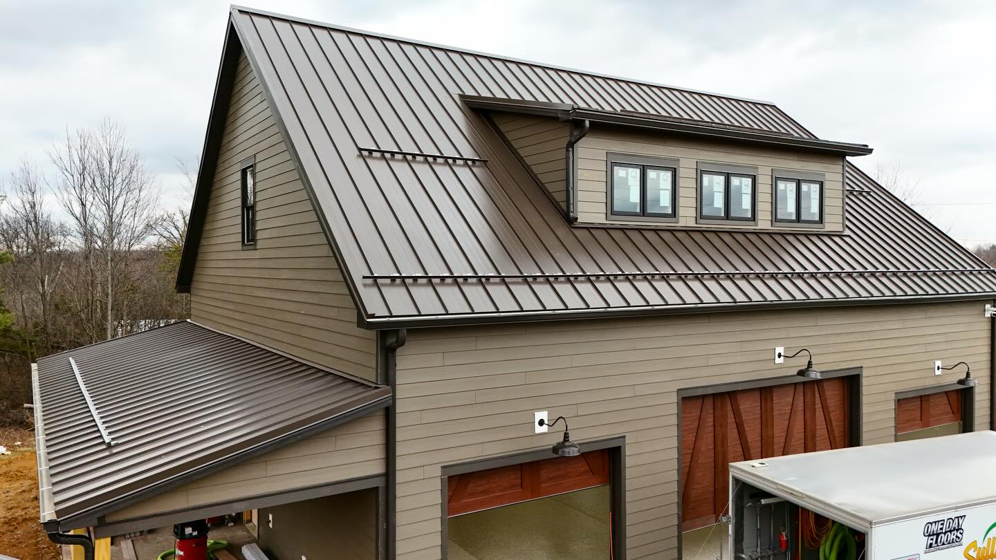 Slate-look designer shingle roof installed by Prime Roofing
